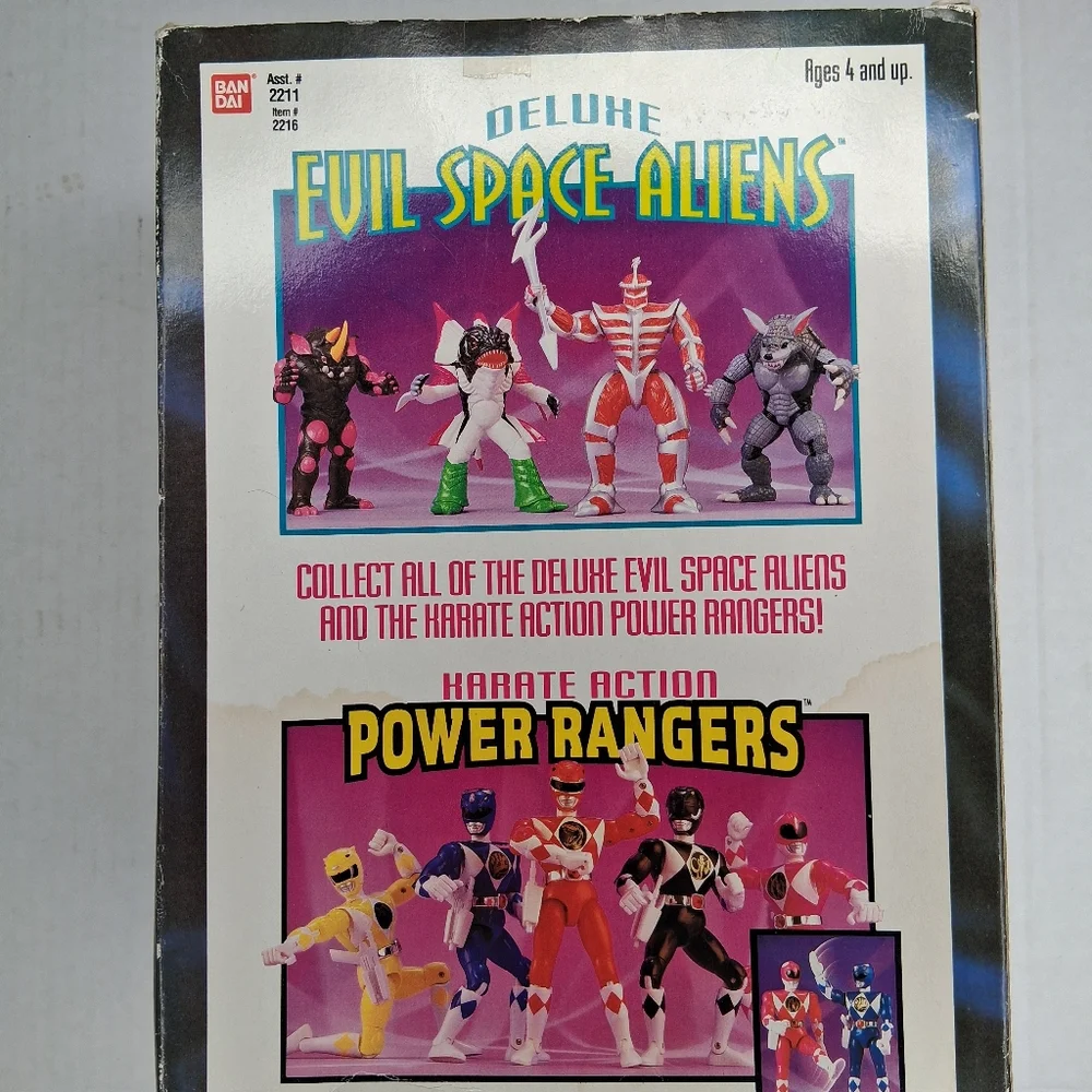 BanDai Mighty Morphin Power Rangers Guitardo Deluxe Evil Space Alien 7.5" Figure - Picture 4 of 7